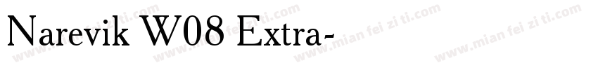 Narevik W08 Extra字体转换
